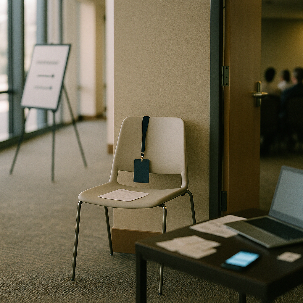 conference rsvps that stall between the confirmation and the room