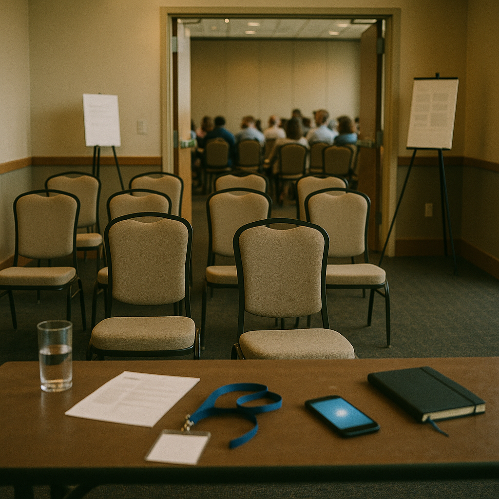 conference session rsvps that go stale between days