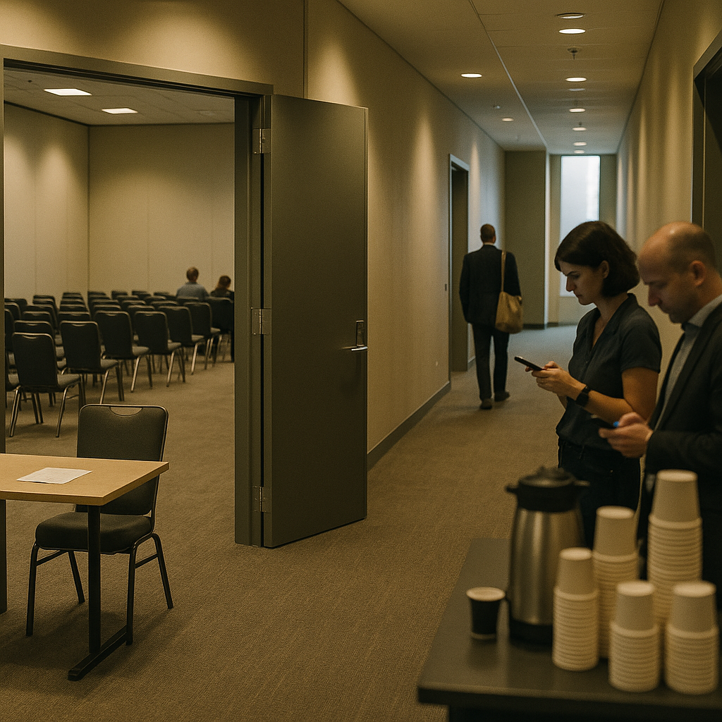 conference turnout that falls between sessions