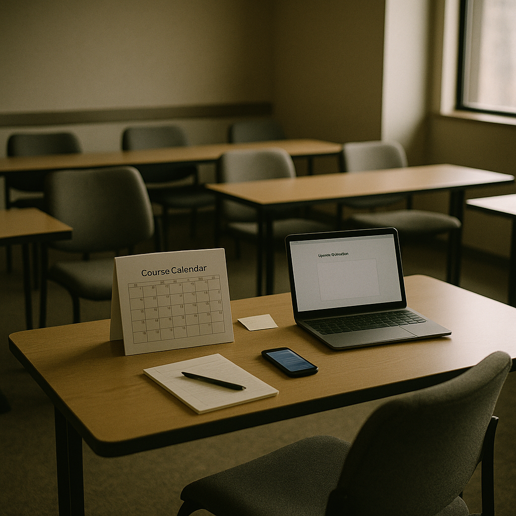 course attendance drops before the first real touch